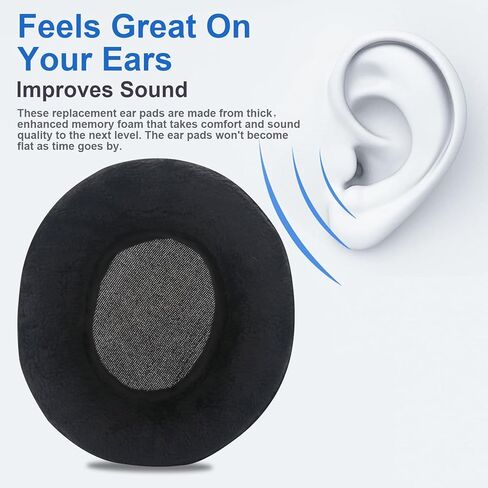 M50X Ear Pads Replacement Ear Cushions Compatible with Audio-Technica M40X M50 M50X MSR7 Earpads Fostex T50RP MDR 7506 Hyperx Cloud Alpha Headset Memory Foam Earpads Cover Ear Cups (Gray Flannel) in Kuwait