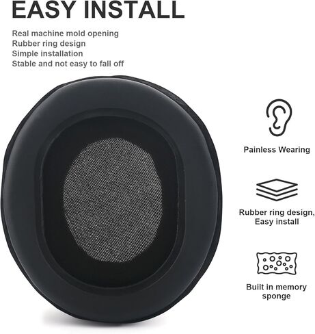 M50X Ear Pads Replacement Ear Cushions Compatible with Audio-Technica M40X M50 M50X MSR7 Earpads Fostex T50RP MDR 7506 Hyperx Cloud Alpha Headset Memory Foam Earpads Cover Ear Cups (Gray Flannel) in Kuwait