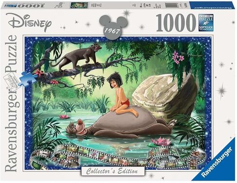 Ravensburger Disney Collector's Edition Jungle Book 1000 Piece Jigsaw Puzzle for Adults - 12000318 - Handcrafted Tooling, Made in Germany, Every Piece Fits Together Perfectly in Saudi Arabia