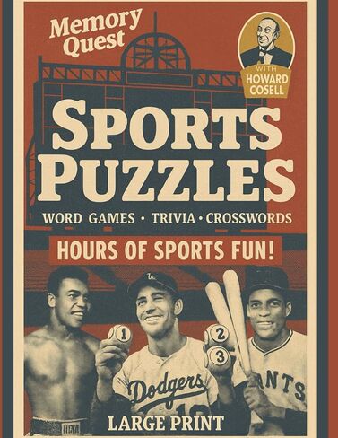Memory Quest Sports Puzzles: Word Games, Trivia, Crosswords & Brain Boosters: Large Print Activity Book For Adults & Seniors in Saudi Arabia