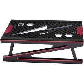 RC Car Model Stand Aluminum Repair 1/8 1/10 Scale Model Work Stand Mat Repair for Buggies, Purple