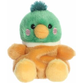 Aurora® Adorable Palm Pals™ Puddles Mallard Duck™ Stuffed Animal - Fun Collectible Plush for Kids and Adult Collectors - Perfect for Decorating Rooms and Birthday Gifts - Multicolor 5 Inches