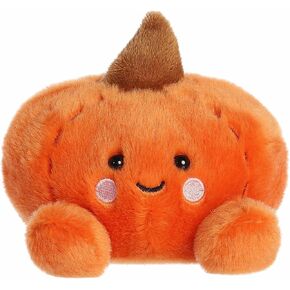 Aurora® Spooky Palm Pals™ Paisley Pumpkin™ Stuffed Animal - Fun Collectible Plush for Kids and Adult Collectors - Perfect for Halloween Decorations and Gifts - Orange 5 Inches