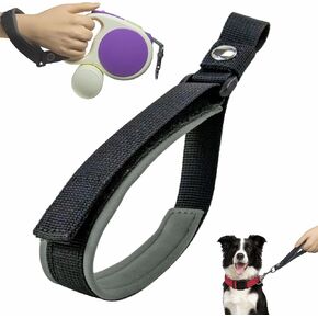 Wrist Strap for Retractable Dog Leash – Adjustable Safety Band with Soft Neoprene Lining and Lockable Hook for Short-Distance Control，Orange Red in Saudi Arabia