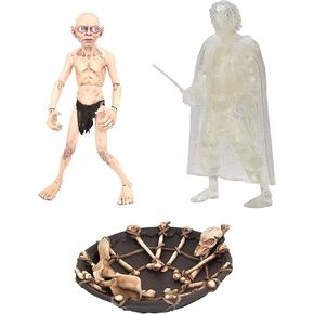 Diamond Select Toys San Diego Comic-Con 2021 Exclusive The Lord of The Rings: Frodo & Gollum Deluxe Action Figure Box Set, Multicolor