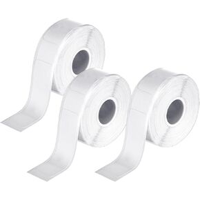 3Roll Label Maker Tape 12mm x 40mm, 480PCS Waterproof D30 Label Tape White Sticker Thermal Paper Household Storage Labels Self-Adhesive Labeling Tape Replacement