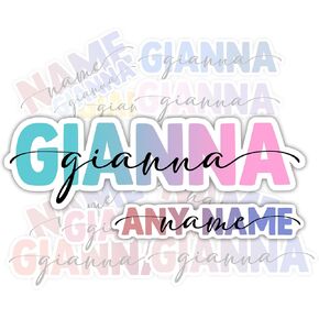 Custom Name Sticker - Customizable Colorful Stickers - Vinyl Decals for Laptops, Hydro Flasks, Phones, Water Bottles, Notebook, Helmet, Tumbler, Phone Case