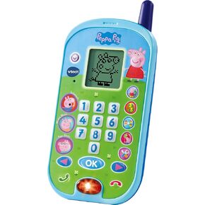 VTech Peppas Learning Phone - with Original Voices from The Peppa Pig Series and Exciting Educational Games - for Children Aged 2-5 Years