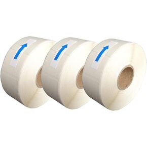 L LIKED Blank White 1 x 2 Inch Dissolvable Labels for Food Rotation Prep roll of 502 (3 Rolls)