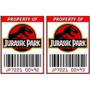 Asset Tag - Property of Dinosaur Park