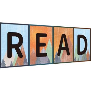 Reading Posters for Classroom Decorations Moving Mountains Read Sign Bulletin Board Set for Elementary Pre School Library Classroom Wall Decor