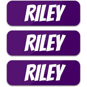 Custom Name Labels for Kids (120 Labels) Personalized Waterproof Clothing Stickers for Daycare, Camp or School - Name Stickers for Bottles, Jackets, Backpacks, Shoes and School (White)