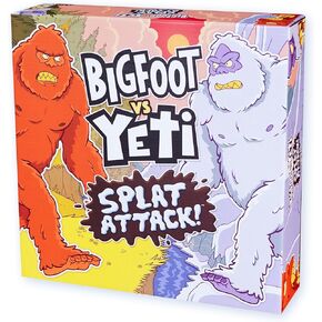 Bigfoot vs. Yeti: Splat Attack, Funny Cryptid Showdown, Catapult Launching Game for Kids & Family Fun, 2 Players Ages 6+