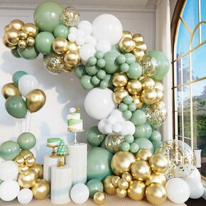 156pcs Dusty Blue Balloon Arch Kit Different Sizes Light blue Baby Blue and White and Clear Latex Balloons Garland Arch Kit for Baby Shower Gender Reveal Wedding Birthday Decorations for Boy Men
