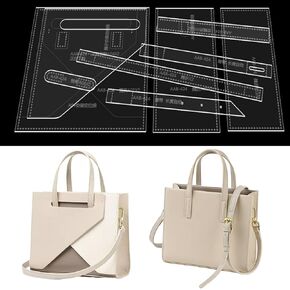 RIVEENY Shoulder Bag Handbag Acrylic Template Leather Pattern Acrylic Leather Pattern Leather Templates for Women's Shoulder Bags