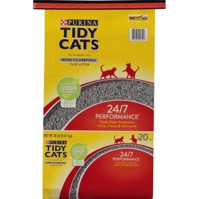 Non Clumping Cat Litter, 24/7 Performance Multi Cat Litter Odor Control Formula - 20 lb. Bag