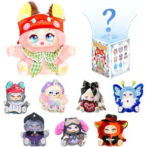 Vinyl Plush Blind Box Figures, Cute Blind Box Plush Doll, KIMMON You Are the Protagonist Series Mystery Box, Kawaii Collectible Action Figure Toys for Gifts & Home Decor, Single Box (1 of 8 Styles)
