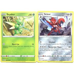 Scizor 086/159 - Crown Zenith - Pokemon Evolution Card Set - Rare 2 Card Lot