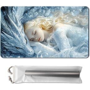 MTG Playmat Size 24x14in Free Storage Bags Non-Slip Backing, Ideal for Card Game Enthusiasts TCG Playmat and CCG OCG DTCG PTCG Play mats (TCG (34),No with Zone)