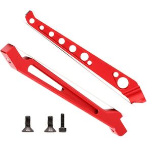 Aluminum #AR320446 Front Rear Chassis Brace Upgrade Parts for ARRMA 6s Kraton Notorious Senton Typhon Outcast 1/8 RC Car(Red)