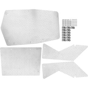 RC Stainless Steel Hood Panel,RC Truck Body Panel Kit,Roof Panel Upgrade Accessories for Wraith 90018