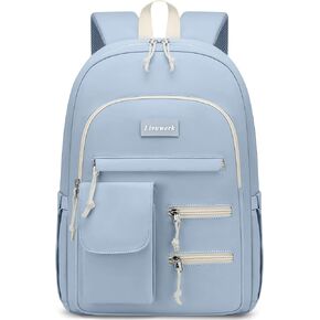 School Bookbag Laptop Backpack for Girls: 15.6 Inch Cute Student Backpacks for Elementary Middle High School Casual Anti theft Travel Back Pack Aesthetic College Schoolbag For Teens Boys Women (Black) in Saudi Arabia