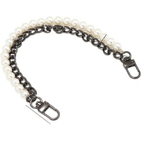 Pearl Gold Metal Chain Straps Aesthetic Charm for Purse Handbag Shoulder Bogg Bags Replacement Charms Accessories for Women