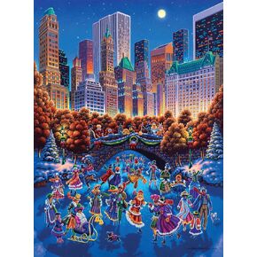 Buffalo Games - Eric Dowdle - Central Park Skating - 1000 Piece Jigsaw Puzzle for Adults - Challenging Puzzle Perfect for Game Nights