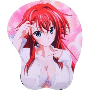Anime Mouse Pads with Wrist Rest DxD - Rias Gaming 3D Mousepads 2Way Skin