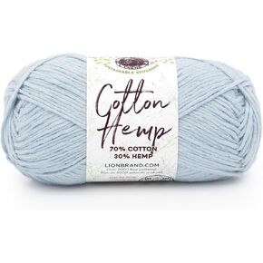 Lion Brand Yarn Cotton Hemp, Soft, Durable Yarn for Crochet and Knitting, 3 Pack, Husk in Kuwait