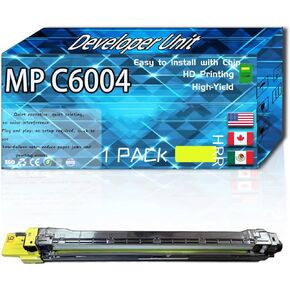 MP C6004 Developer Unit Compatible for Ricoh MP 501SPF MP C4504 MP C4504ex MP C6004 MP C6004ex Printer, High Production Replacement (1 Pack Yellow)