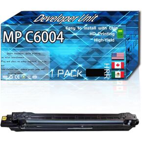 MP C6004 Developer Unit Compatible for Ricoh MP 501SPF MP C4504 MP C4504ex MP C6004 MP C6004ex Printer, High Production Replacement (1 Pack Black)
