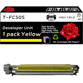 T-FC505 Developer Unit Compatible for Toshiba E Studio 2505AC 3005AC 3505AC 4505AC 5005AC Printers, with Chip, High Yield 60000 Pages, Clear Printing (2 Pack Black)