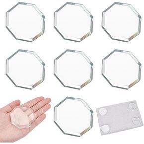 NBEADS 7 Pcs Glass Fabric Pattern Weights, Octagon Pattern Weights for Sewing Cloth Pattern Weights Dressmaking for Sewing Accessories, 2.2x2.2 Inch