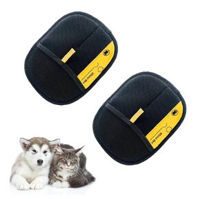 2 PCS Pet Hair Removal Glove, 2025 Upgrade Double Sided Grooming Glove, Reusable Cat Dog Grooming Gloves Pet Hair Remover Electrostatic Gloves for Washing, Deshedding, Grooming