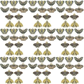 Sailanzi 30pcs Alloy enamel butterfly insect series Pendant Jewelry Making DIY Keychain Earrings Pendant Various Design Charms for Jewelry Making Bracelets Necklace (SN724)