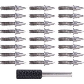 24Pcs Hex Screws Scale Spike Lug Nuts M3 (2.7mm/0.1in) Acorn Wheel Stud for 1.9 2.2 VP Wheels