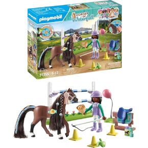 Playmobil Horses of Waterfall: Jumping Arena with Zoe and Blaze