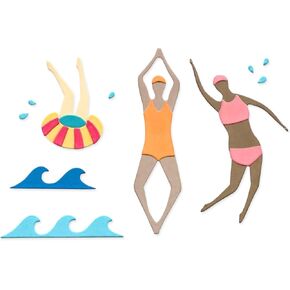 Sizzix Thinlits Die Set - Synchronized Swimmers #2 by Catherine Pooler