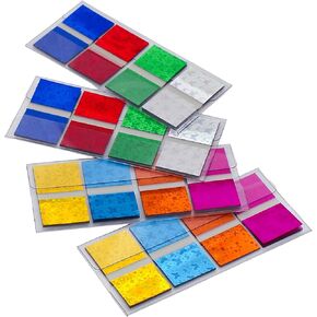 Laser Tabs Flags Assorted Pattern Colors, 0.98 x 1.77 Inch Sticky Tabs, Easy to Post, 4 On-The-Go Dispensers/Pack, 320 Pages Total