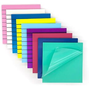 9 Pads Transparent Sticky Notes, 3 * 3in Self-Adhesive Clear Note Pads, Waterproof See Through Sticky Notes for Note-Taking, Planning, and Organizing