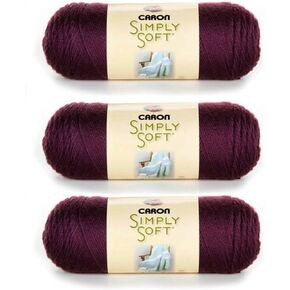 Caron Simply Soft Yarn Solids (3-Pack) Plum Perfect H97003-97613