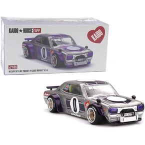 Diecast Model Car Compatible with Kaido House x Mini GT 1:64 Nissan Skyline 2000GT-R (KPGC10) Kaido Works V1 Silver Limited Edition KHMG165