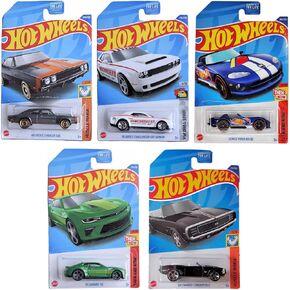 Hot Wheels 2022 Muscle Cars 5-Pack – Dodge Charger, '69 Camaro, Viper & More | Die-Cast Metal 1:64 Scale | Collector’s Limited Release L2593