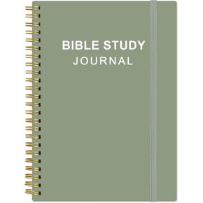 Bible Study Journal – Church Notes Notebooks – Note Taking & Journaling Kit, 5.8" x 8.5", Black