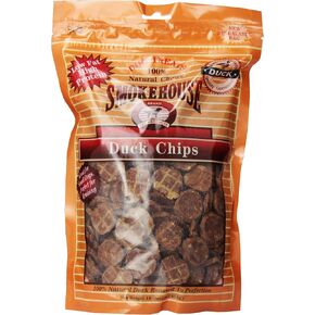 Smokehouse 100-Percent Natural Duck Chips Dog Treats, 16-Ounce
