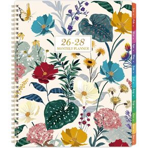 2026-2028 Monthly Planner/Calendar - 3 Year Monthly Planner 2026-2028, 9'' x 11'', Jan. 2026 - Dec. 2028, 36- Month Calendar with Colorful Monthly Tabs,Pocket