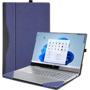 Laptop Case Compatible for 2020~2023 15.6-inch HP 15-DYxxxx /15-EFxxxx/15-DWxxxx Series.2-in-1 PU Leather Protective Sleeve (Wine red)