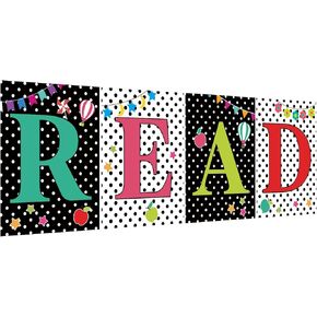 Qeeenar Reading Posters Read Sign Set Schoolgirl Library Decor Classroom Reading Corner Decoration Classroom Supplies Decor Bulletin Board for Daycare Kindergarten Preschool Elementary Middle School
