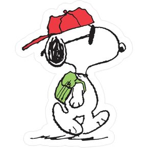 CafePress Snoopy Joe Cool Small Die Cut Sticker, 3"x4" Matte Finish